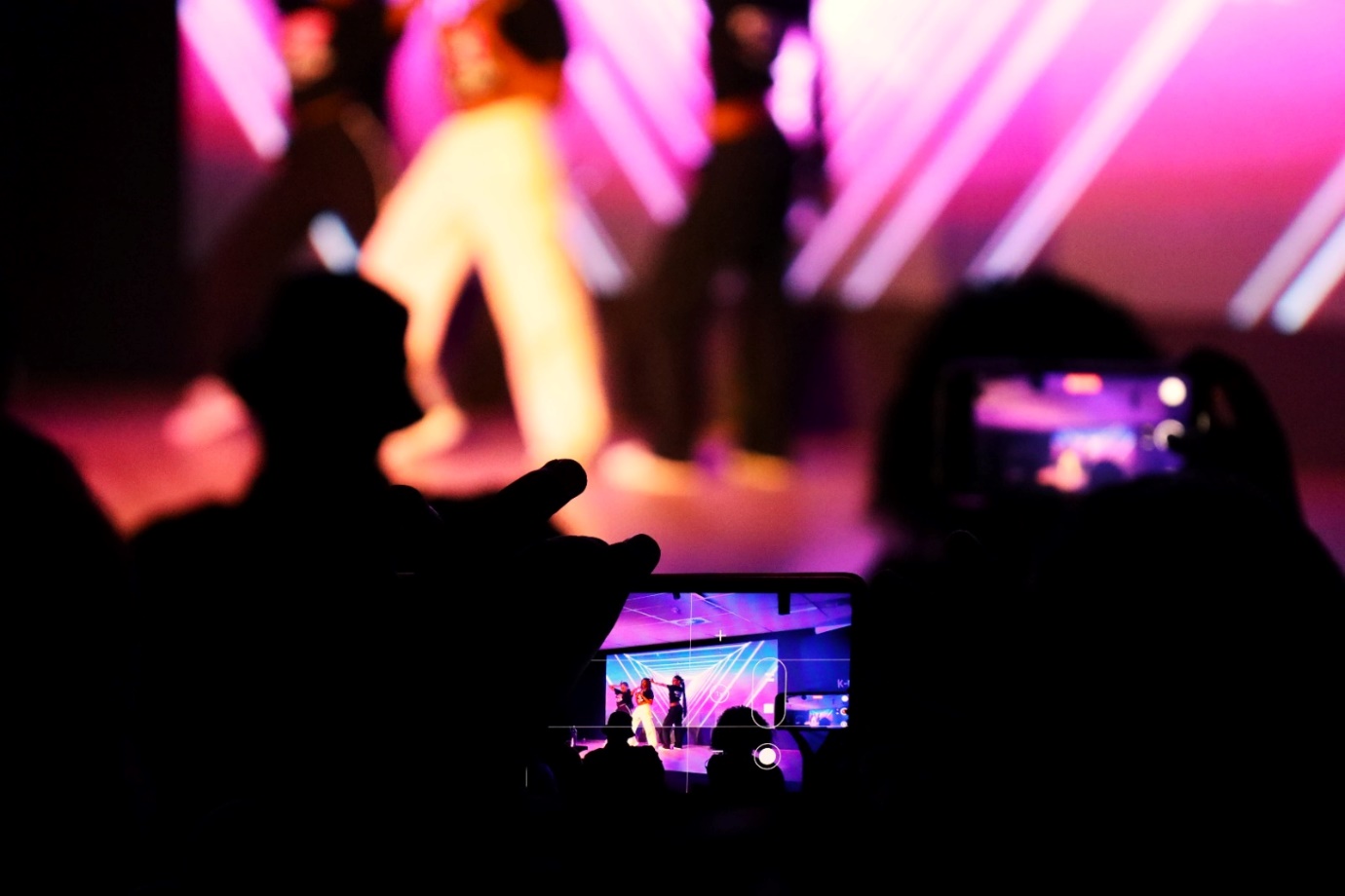 A group of people at a concert
Description automatically generated