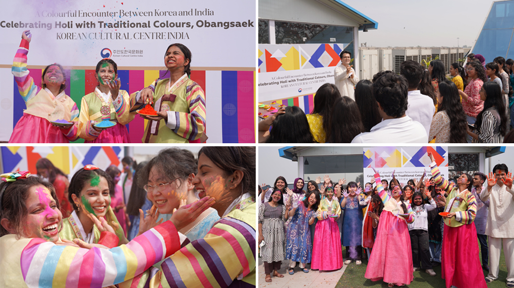 [Press Release] Colours of Unity: Korean Cultural Centre India celebrates Holi with Korea’s Obangsaek spirit