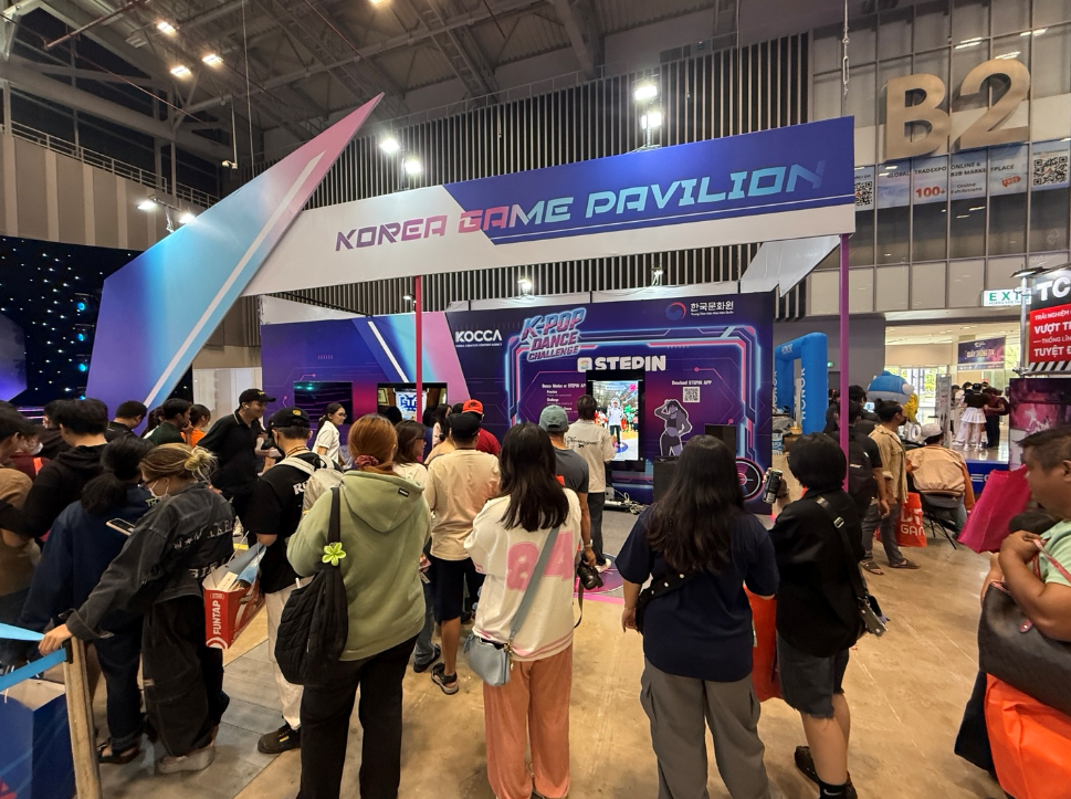 행사장에서 운영되는 K-Game Pavillion
