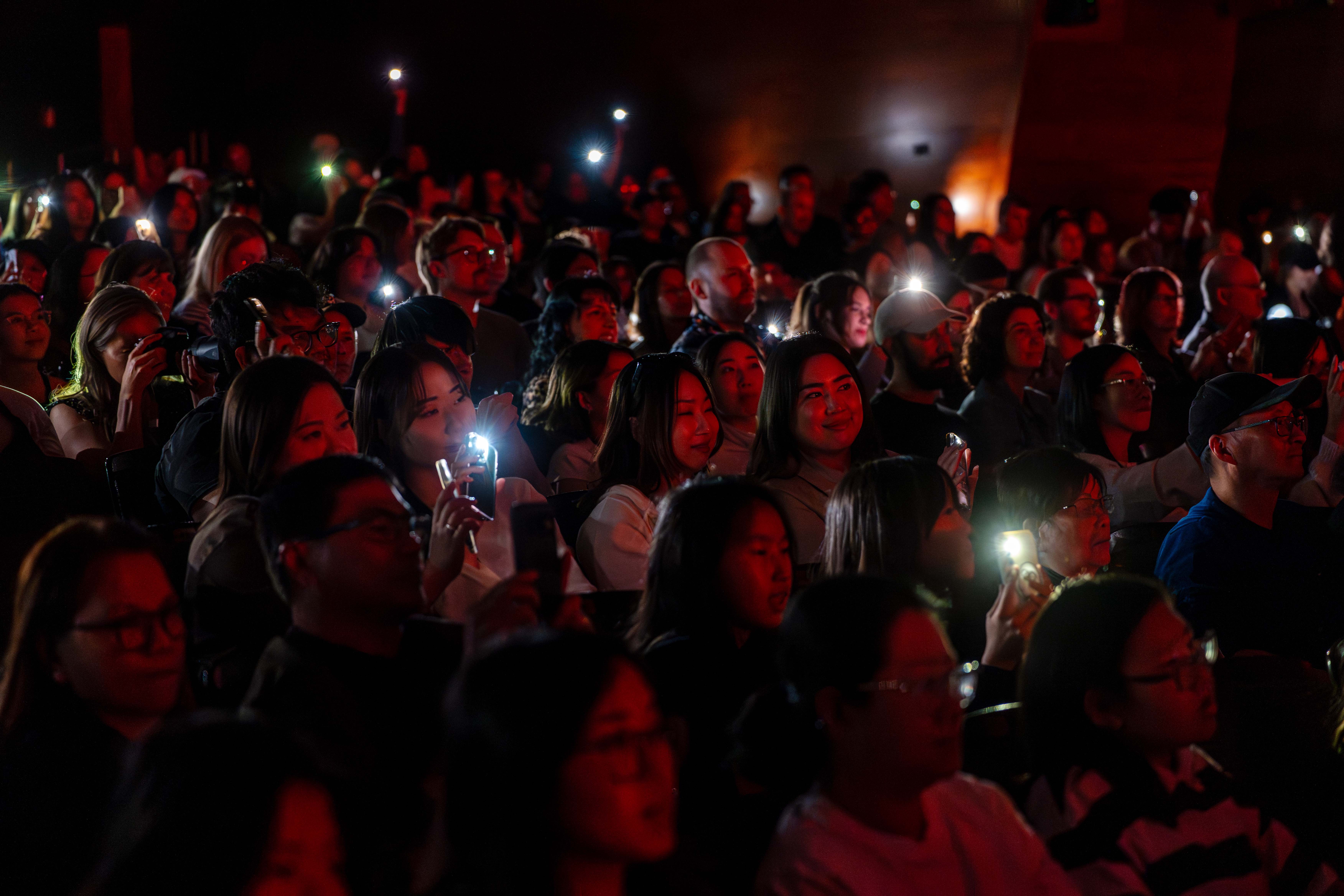 Audience (during the performance)