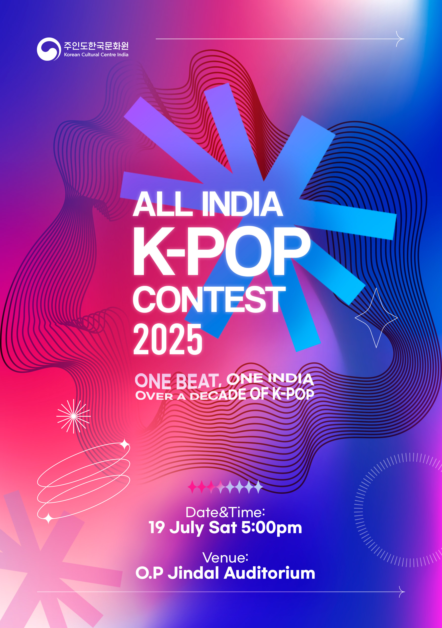 2025 All India K-pop Contest poster
