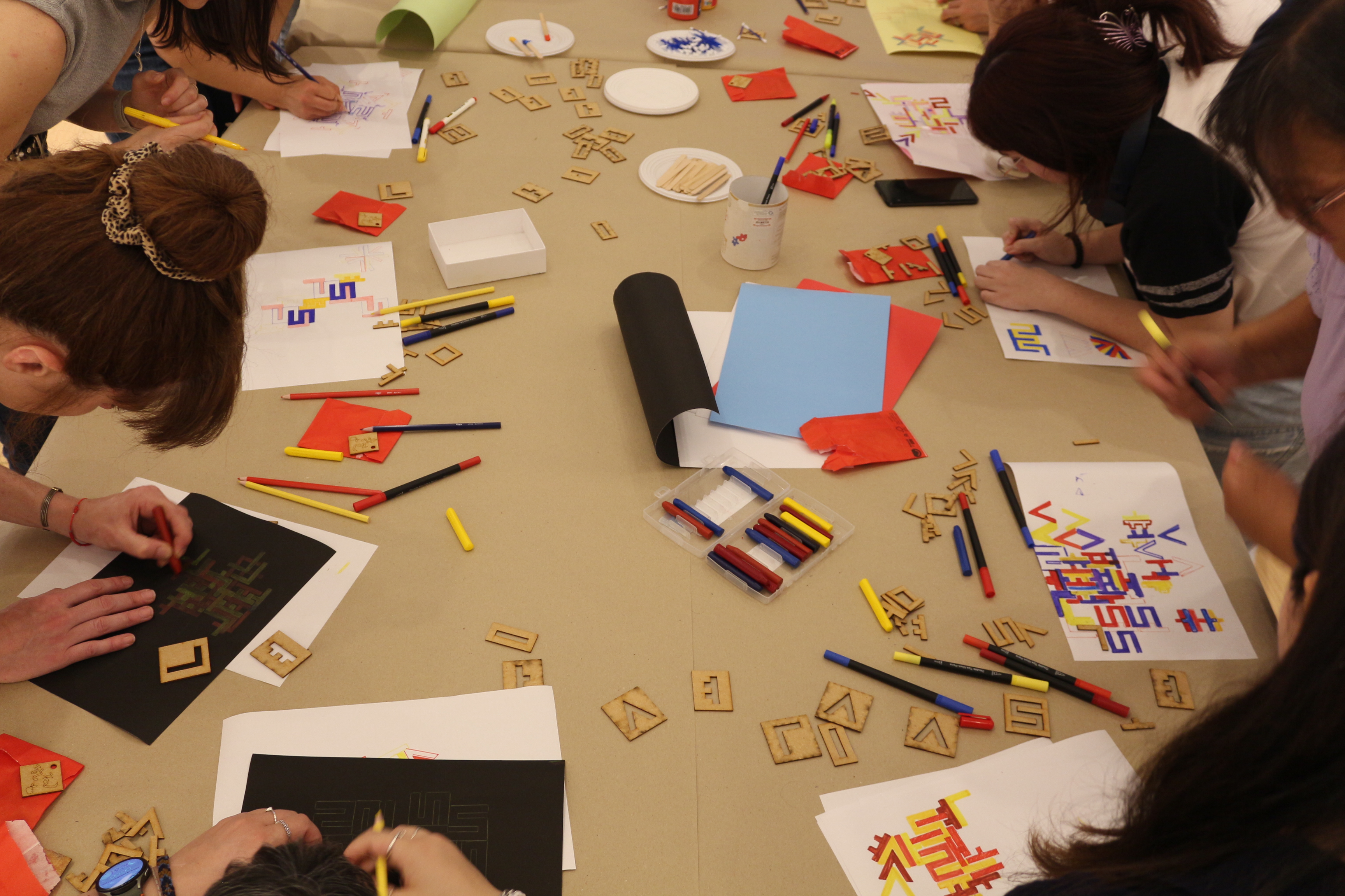 더욱 가까운 한국 | 한글 속 숨은 기하학을 만나다, 참여형 워크숍 현장